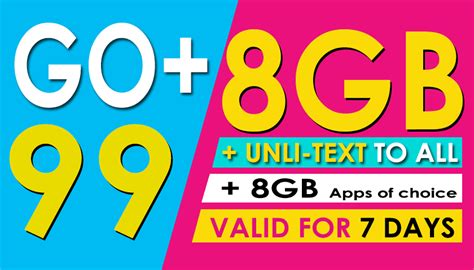 globe go plus 99|Globe Go+99: 8GB data + 8GB choice of apps for .